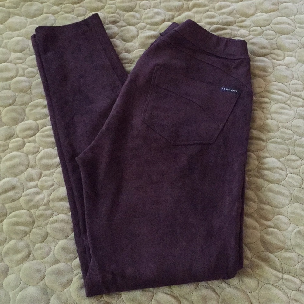 Sanctuary Chocolate Brown Microsuede Leggings